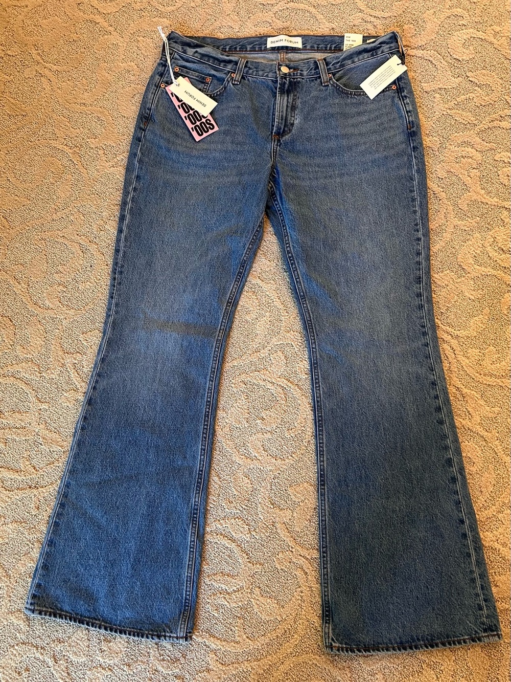 Denim Forum Women's Blue Flare Jeans Aritzia